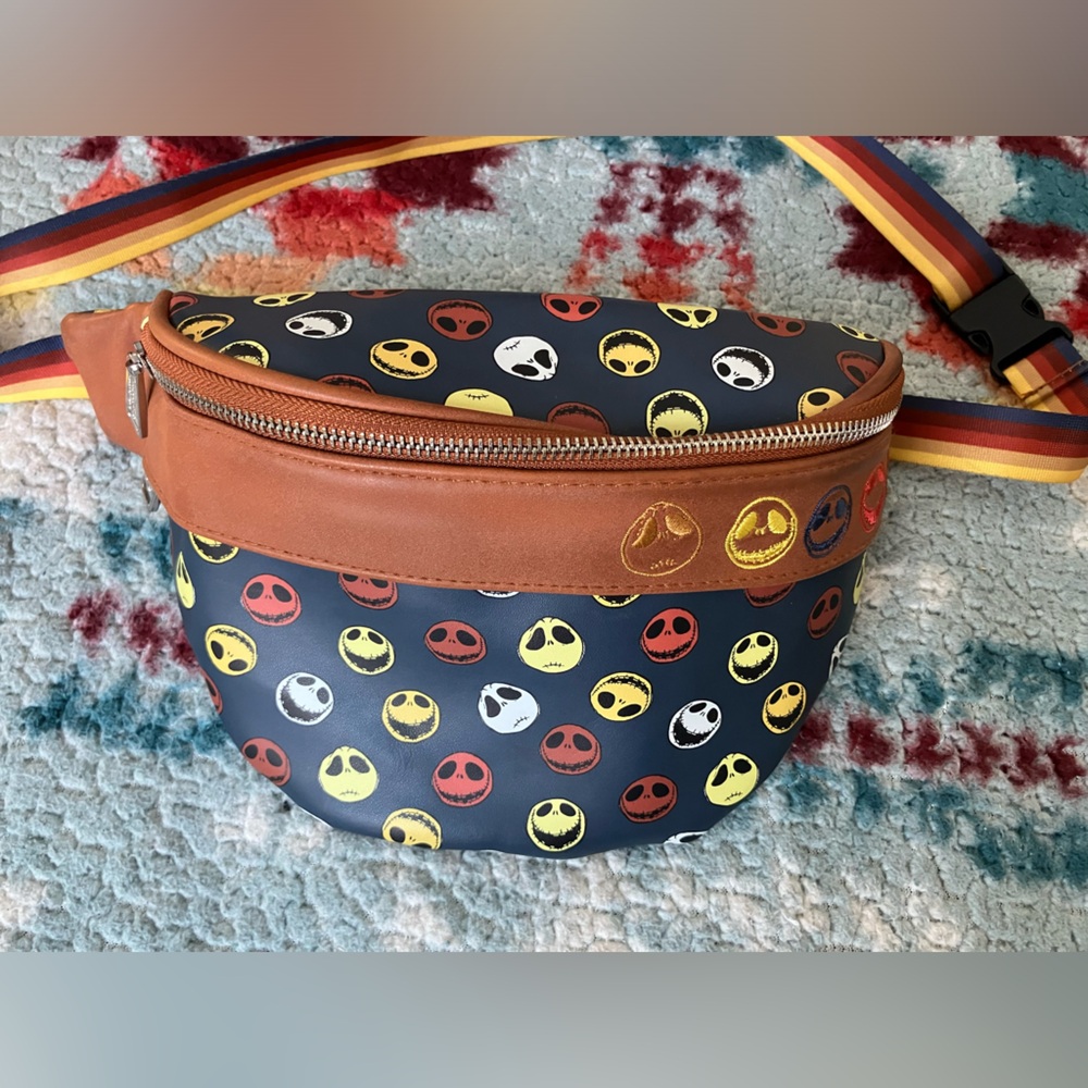 Loungefly Jack Skellington nightmare before christmas sling fanny pack bag